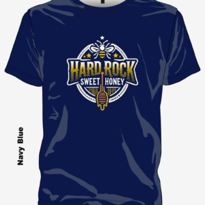 Hard Rock Honey shirt navy blue Christian t-shirt inspired by Psalm 81:16 sweet blessings from hard places