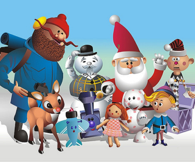 The Island of Misfit Toys characters from the Rudolph Christmas story, symbolizing hope, belonging, and not being forgotten