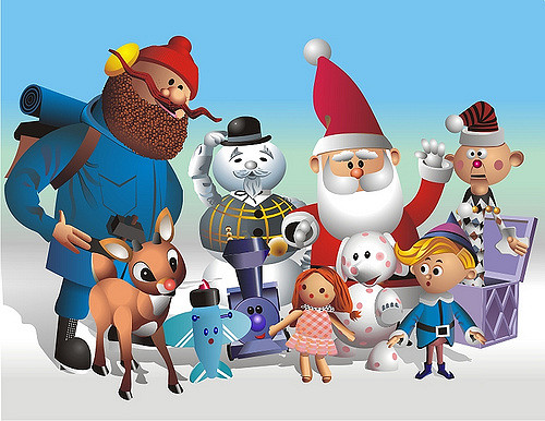 The Island of Misfit Toys characters from the Rudolph Christmas story, symbolizing hope, belonging, and not being forgotten