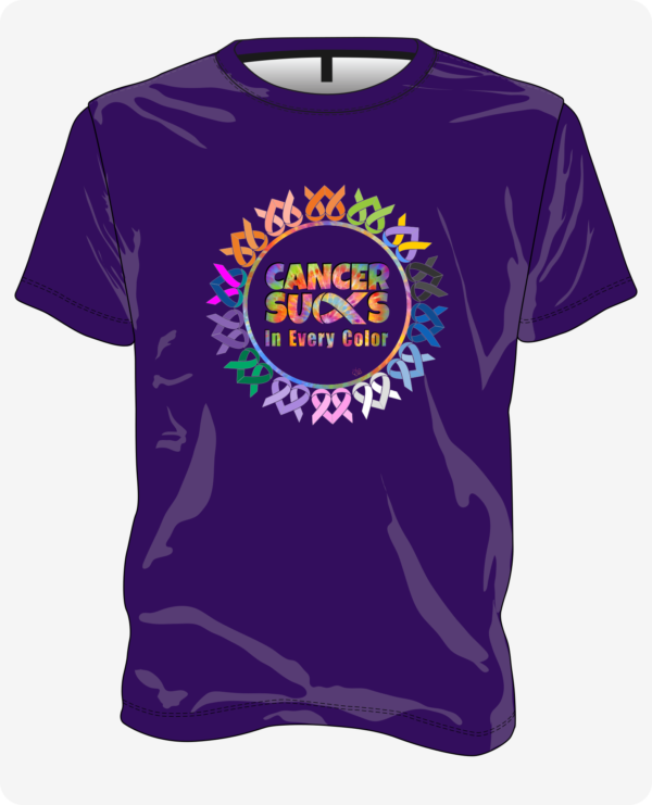 T-CancerColors-DarkPurple.png Cancer Sucks in Every Color