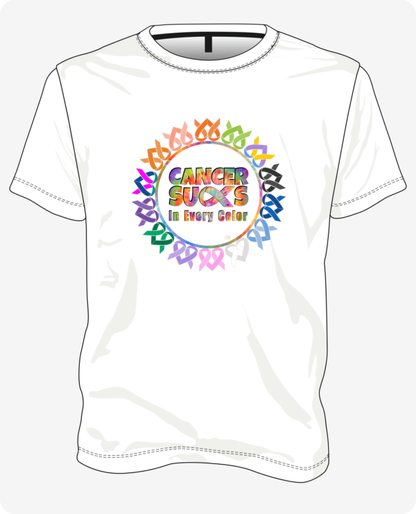 T-CancerColors-White.png Cancer Sucks in Every Color