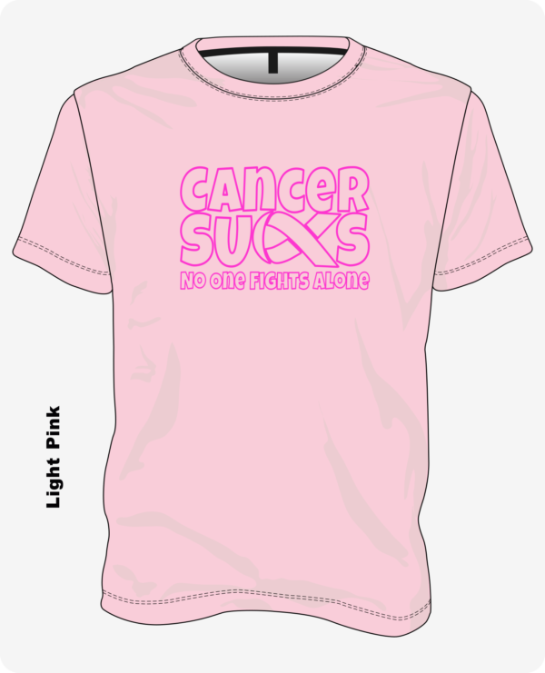 Cancer Sucks – No One Fights Alone (Support Color Tees)