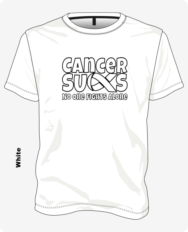 Cancer Sucks – No One Fights Alone (Support Color Tees)
