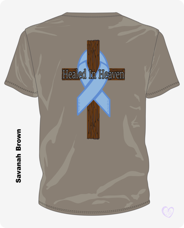 Healed in Heaven – Memorial Cross Shirt (Back Print)